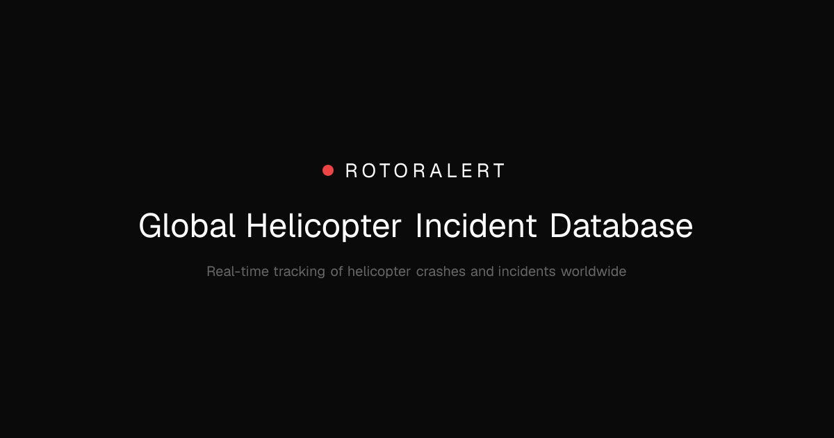 Bird strike helicopter accidents — RotorAlert